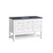 James Martin Vanities Breckenridge 48in Single Vanity, Bright White w/ 3 CM Charcoal Soapstone Top 330-V48-BW-3CSP - alternate 2